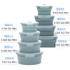 K HOME VT Collapsible Silicone Food Storage Container Set (BLUE)