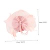 Healeved Gauze Fascinator Hat with Flower Detail for Women Elegant