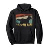 Retro Labrador Retriever Dog Breed Silhouette Lab Pullover Hoodie