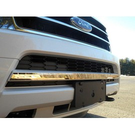 QAA Is Compatible With 2015-2017 Ford Expedition 1 Piece Stainless Front Grille Accent Trim, 1.25" Width SG55383