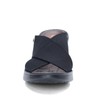 BZees womens Desire Slides Sandal, Black Stretch Fabric, 10 Wide