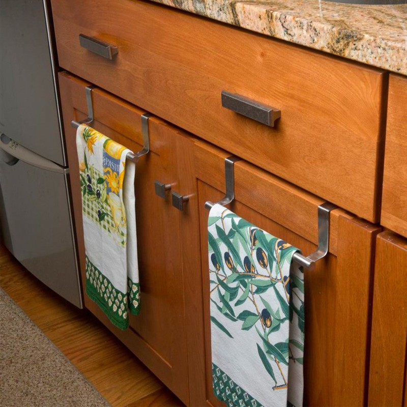 Evelots Towel Hook, Bar Over Cabinet Door - Kitchen, Bathroom