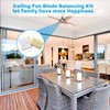 21 Pieces 6 Sets of Ceiling Fan Balancing Kit Fan