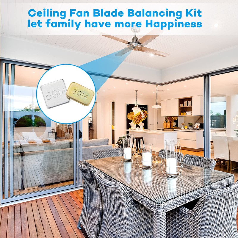 21 Pieces 6 Sets of Ceiling Fan Balancing Kit Fan