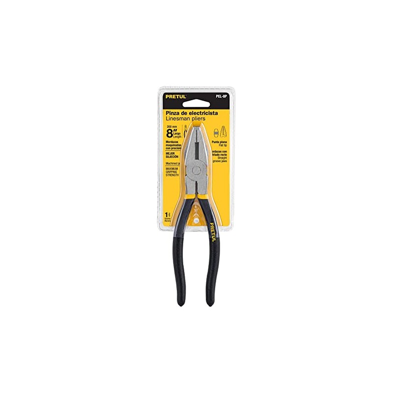 Pretul PEL-8P, Pinza de electricista, acero al carbono, 8"