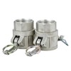 2 pcs Aluminum Camlock Fittings (1-1/4" Type D) Cam &