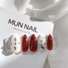 MunNail Snowflake Nail - Round / MunNail 눈꽃네일 - 라운드