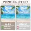 ZTHMOE Fabric 7x5ft Summer Tropical Beach Backdrop Hawaiian Island Banner