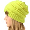 CC - Gorro de punto trenzado clásico para invierno, otoño,