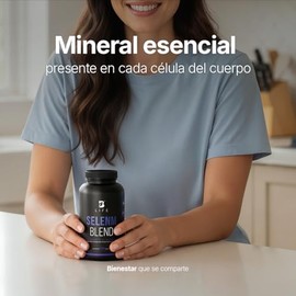 Selenio de 240 Cápsulas. Ingredientes naturales: con Vitamina E para mayor absorción. Selenm Blend B Life