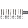 Behr 5-fold swivels with carabiner snap trout swivel black nickel,