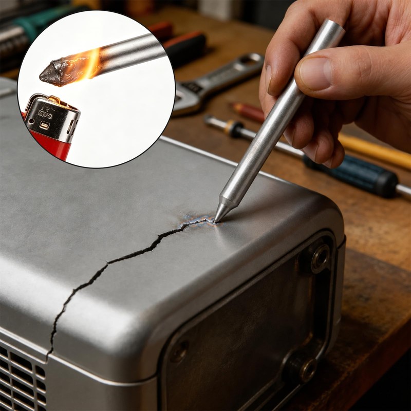 18Pcs Low Temperature Welding Rods, Aluminum Solder Bars with Flux