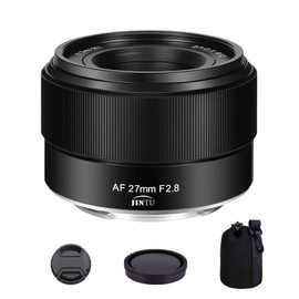 JINTU 27mm F2.8 Auto Focus APS-C Lens for Sony E-Mount Mirrorless Cameras a6700 ZV-E100 A6600 A6000 A6100 A5000 A5100 A6300 A6400 A6500 a7III a7IV NEX-3 NEX-3N NEX-3R NEX-5T