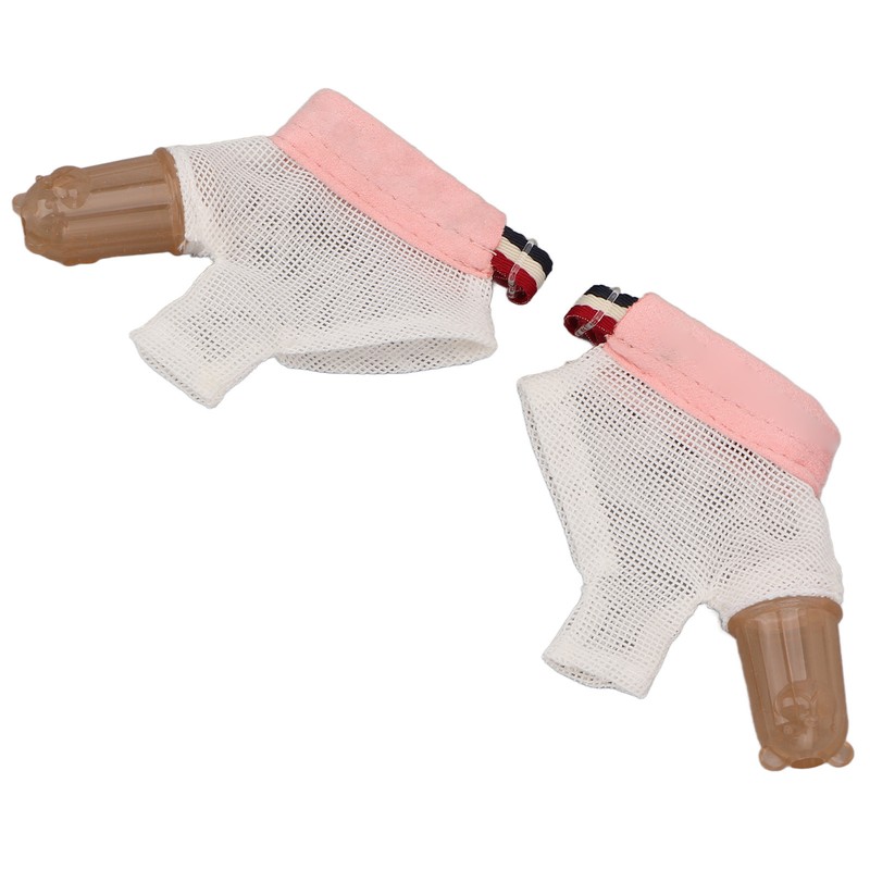 1 Pair Thumb Sucking Stop Glove Soft Adjustable with Buckle