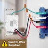 Suraielec 3 Way Wireless Light Switch, Neutral Wire Required, Grounding,