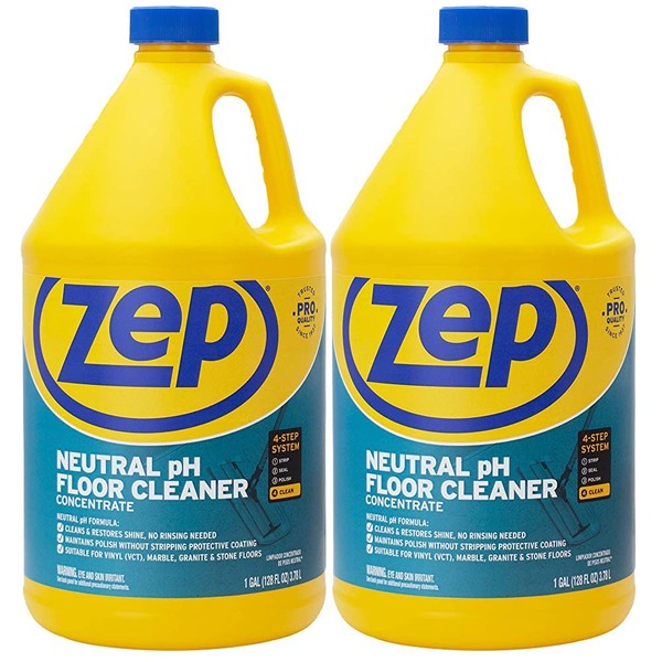 Zep Neutral pH Industrial Floor Cleaner. 1 Gallon (Case of