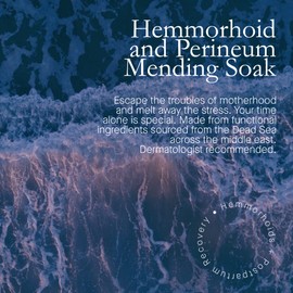 Plant of Life PLANT OF LIFE Sitz Bath Salt - Postpartum Recovery Bath Soak - Made from Epsom Salt, Dead Sea Salt, Essential Oils, Organic Herbs for Self Care Therapy and Hemmrhoid - 16oz