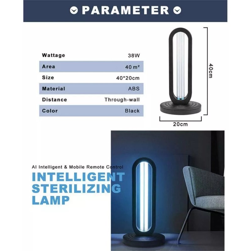 pnkmonkey UV Light Sanitizer for Room ST-XD-01 38W With Ozone