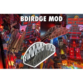 Speedway Scale Detail Bridge Mod for Stern Godzilla Pro Pinball Machine (3D)