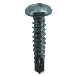 DAIDOHANT 10175644 Stainless Steel (SUS304J3) Drill Screw for Aluminum [Pan Head] (Nominal Diameter d) 0.16 x Length 0.6 x 0.6 inches (7.8 mm) (50 Pieces)