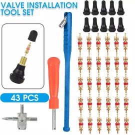 Unbranded 43X Tire Valve Stem installation Chrome Tool Puller Car Plug Core Remover Repair