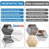 DICOFUN Peel and Stick Backsplash Tiles, Black & Grey Wood