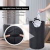 SweetMemo Large Laundry Basket Collapsible，Freestanding Clothes Hamper Bag with Handles
