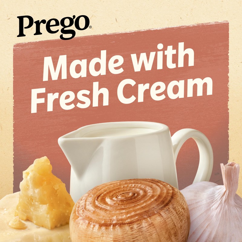 Prego Garlic and Caramelized Onion Alfredo Pasta Sauce, 14.5 oz