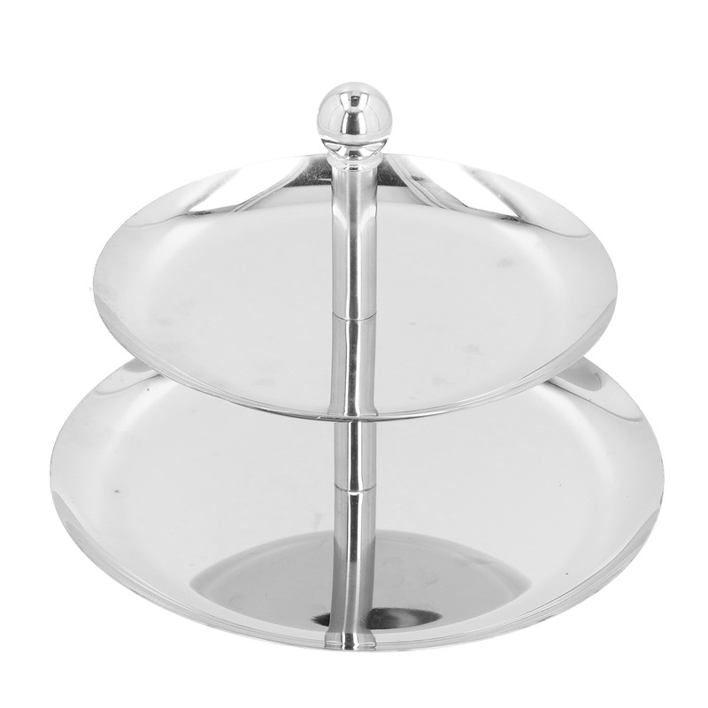 Fruit Tray Stainless Steel 2 Layers Multifunctional Durable Self Service