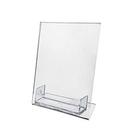 Source One 4 x 6 Inches Slant Back Sign Holders with Business Card Pocket (6 Pack)