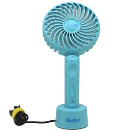 Moskye Powerful Portable Handheld Fan Long-lasting Small Personal Fan, Rechargeable, and Wireless Mini fan – Perfect for Desk, Makeup and Travel, 5 Speed Settings USB Fan Large Area Air Supply
