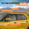 in-Channel Window Visors Rain Guards FIT Jeep Wrangler JL 2018-2025/Gladiator
