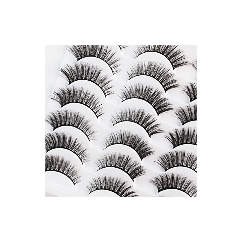 Glowingwin Cat Eye Lashes Eyelashes Dramatic Eyelashes Long Fluffy False