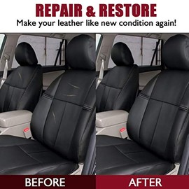 Gel Reparador de Cuero, Repara y Restaura Profundamente, Acondicionador de Cuero, Fórmula en Gel Negro para Interiores de Automóvil, Muebles de Cuero 