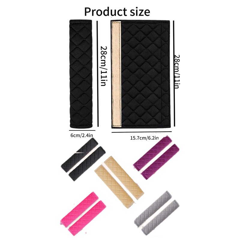 4 PCS Car Seat Belt Pads Seat Belt Shoulder Strap