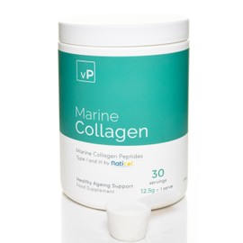 Marine Collagen 375g - 12.5g x 30 Servings - Naticol® Type 1 and 3 - Vitality Pro Hydrolysed Collagen Peptides Supplement - 375 Grams