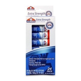 Elmer's Products Inc Glue Stick,Extra Strength,Permanent,Washable.28,24/PK (Units per case: 3)