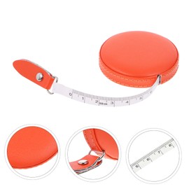 Operitacx Runde Messband Maßband Körpermaßband Mittel Maßband Für Körper Rosa Maßnahmenmessung Nähen Digital Falten Maßband Einziehbar Klebeband Messen Maßband Aus Stoff Pu Orange
