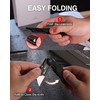WORKPRO 3-Pack Folding Utility Knife Set, G10 Handle Box Cutter