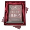 De Walden 50th Golden Wedding Anniversary Couple Glass Celebration Gift