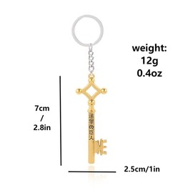AOT Eren's Key Charm Keychain - Shingeki No Kyojin Anime Chain - Gifts for Men Women and Fans