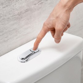 Mikikit Botón de Doble Descarga para Inodoro, Botón Del Tanque De Agua Inodoro, Botón De Descarga Doble Botón De Inodoro, Doble Botón De Descarga De Inodoro De Plástico Botón Baño Accesorios