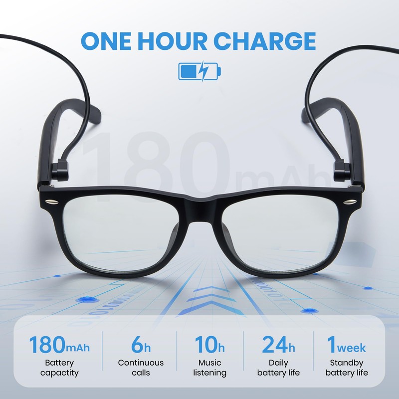 Cyxus AI Smart Glasses for Business Meetings - Real-Time Transcription