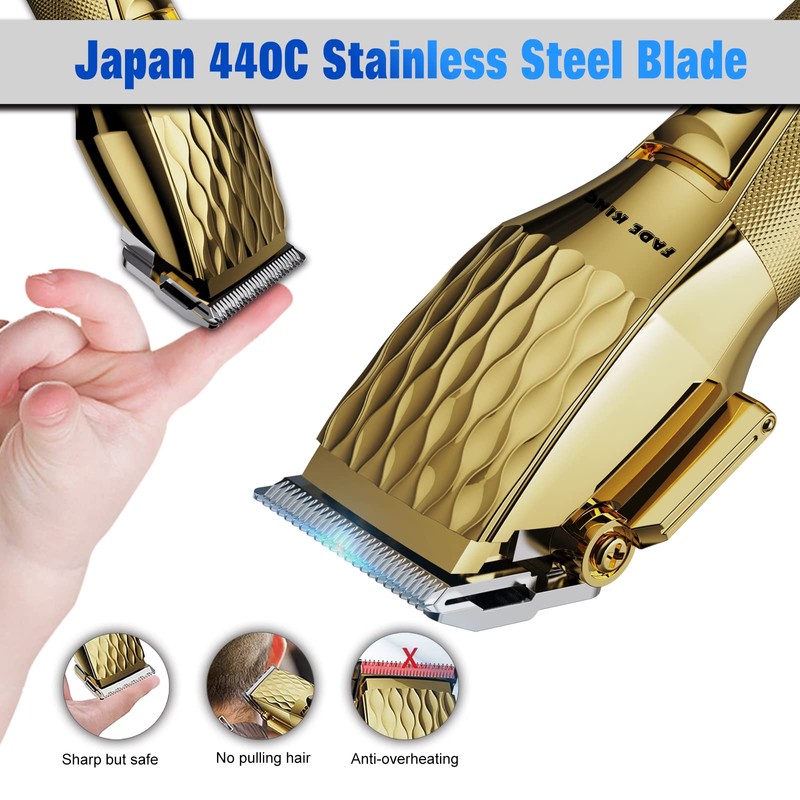 FADEKING® Professional Hair Clippers for Men - Cordless Barber Clippers
