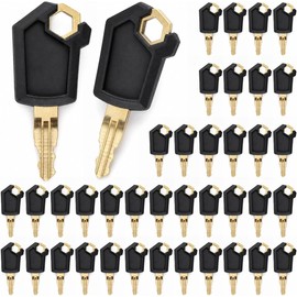 QWORK 5P8500 Keys, 40 Pack Ignition Keys Compatible with Caterpillar Heavy Equipment