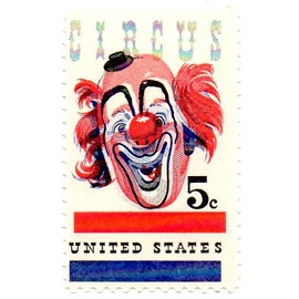 USA Postage Stamp Single 1966 American Circus Clown 5 Cent Scott #1309