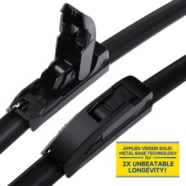 VEIGEIR 26 inch + 20 inch Windshield Wiper Blades Compatible with Toyota Highlander 2019-2008 Camry 2022-2018 Dodge Grand Caravan 2022-2008 Ford Edge 14-07 ACURA MDX 2013-2007 Front Wiper 2 Pack