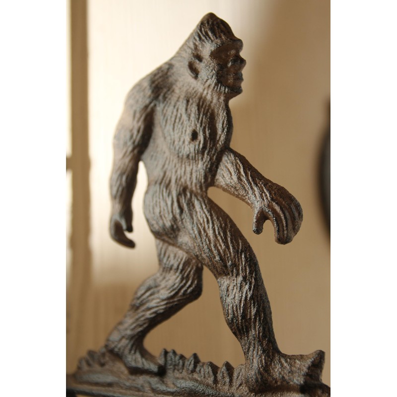 Cast Iron Big Foot Outdoor Entryway Bell, Legendary Mythical Creature
