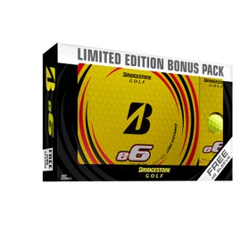 Bridgestone Golf 2021 e6 Bonus Pack Yellow/Free Sleeve Golf Balls