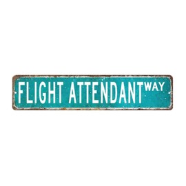 Flight Attendant Mirrors Wall Decoration Wall Decals Career Street Profession Removable Wall Stickers for School Bedroom Laptop Cups Vinyl 28in